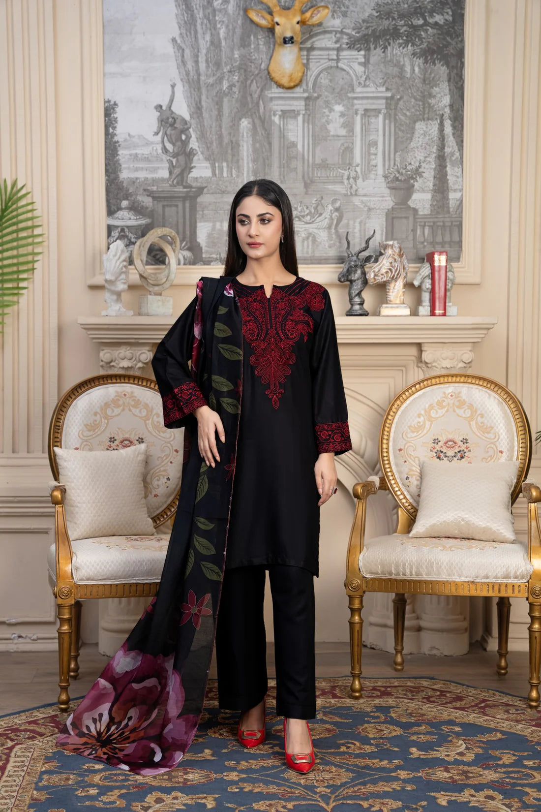 Taaj Premium 3PC – Elegant Linen Ready-to-Wear Suit ✨