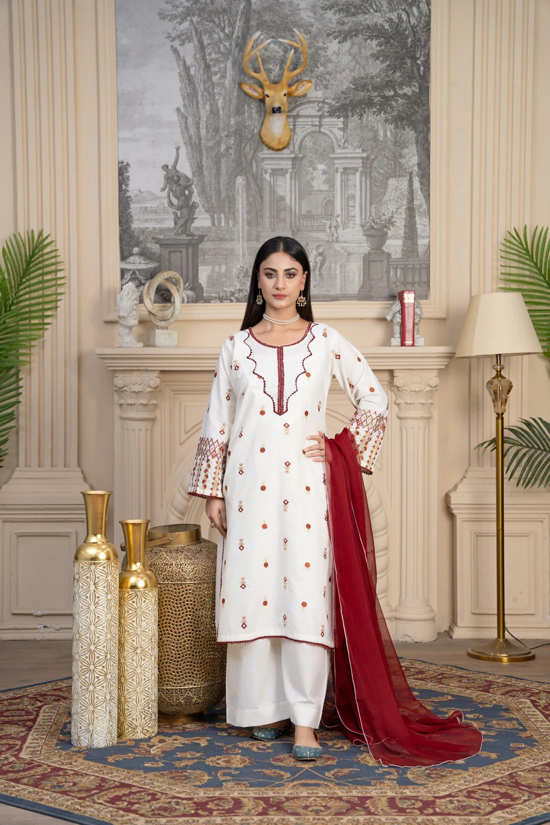 Maha Premium 3PC – Elegant Lawn Ready-to-Wear Suit ✨