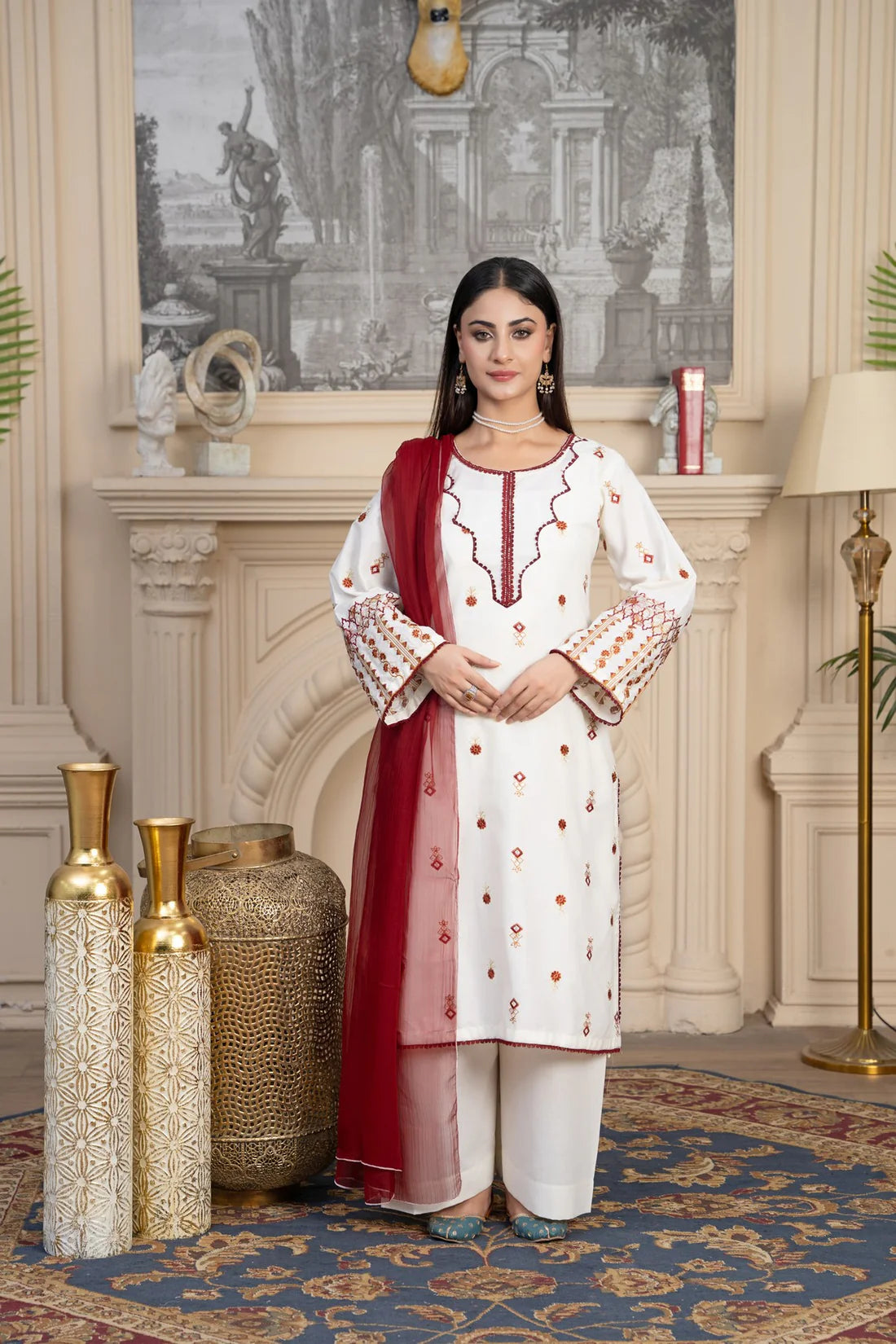 Maha Premium 3PC – Elegant Lawn Ready-to-Wear Suit ✨