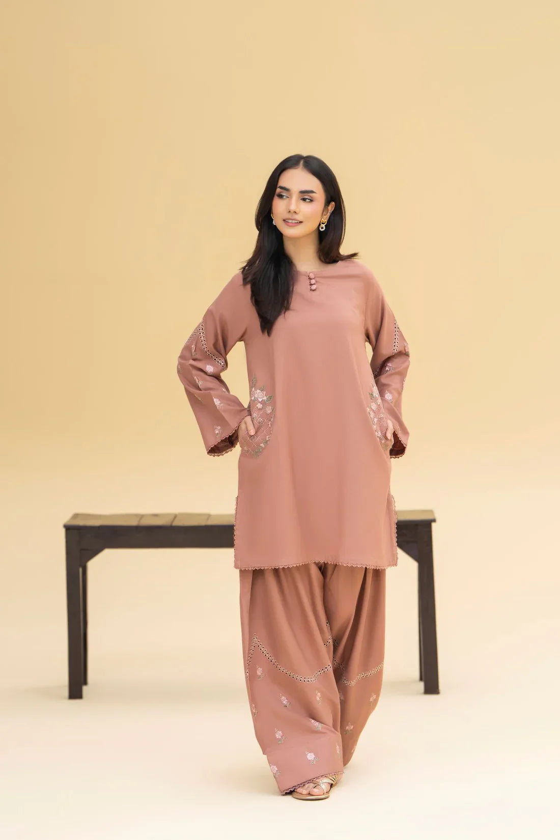 Charm Premium 2PC – Elegant Cotton Summer Outfit 🌸