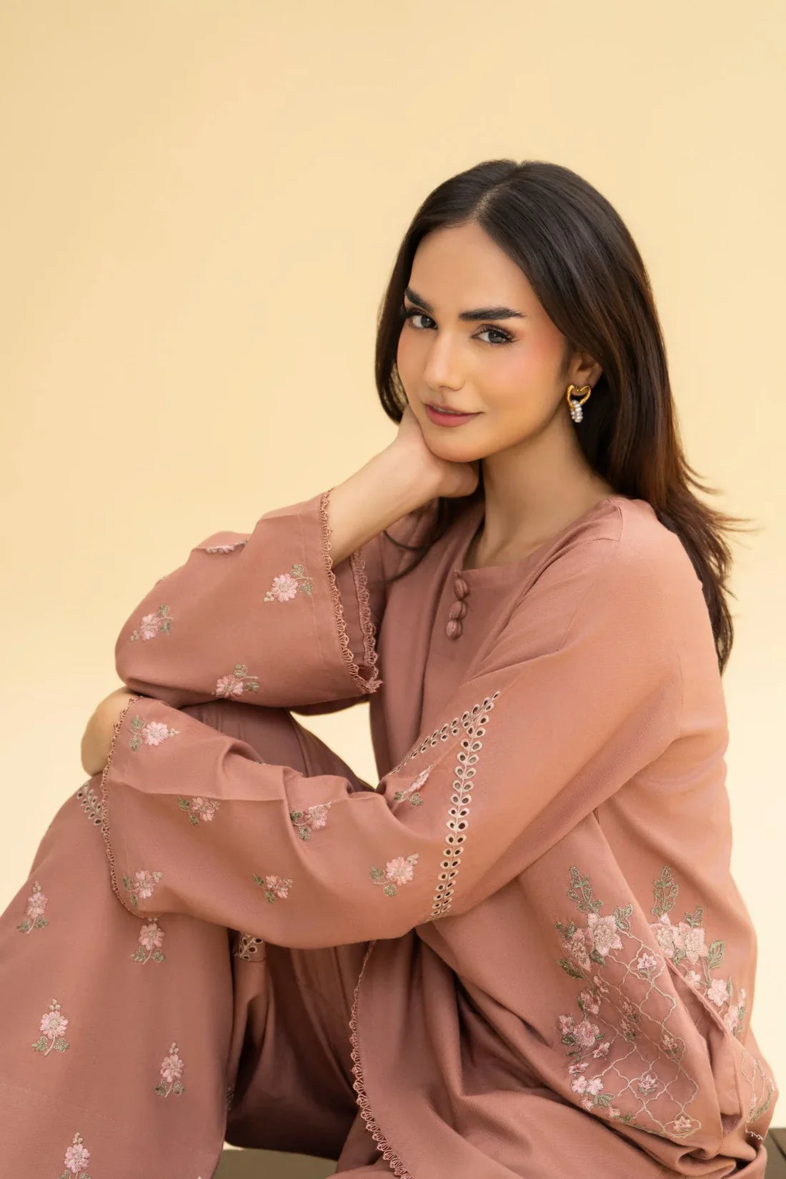 Charm Premium 2PC – Elegant Cotton Summer Outfit 🌸