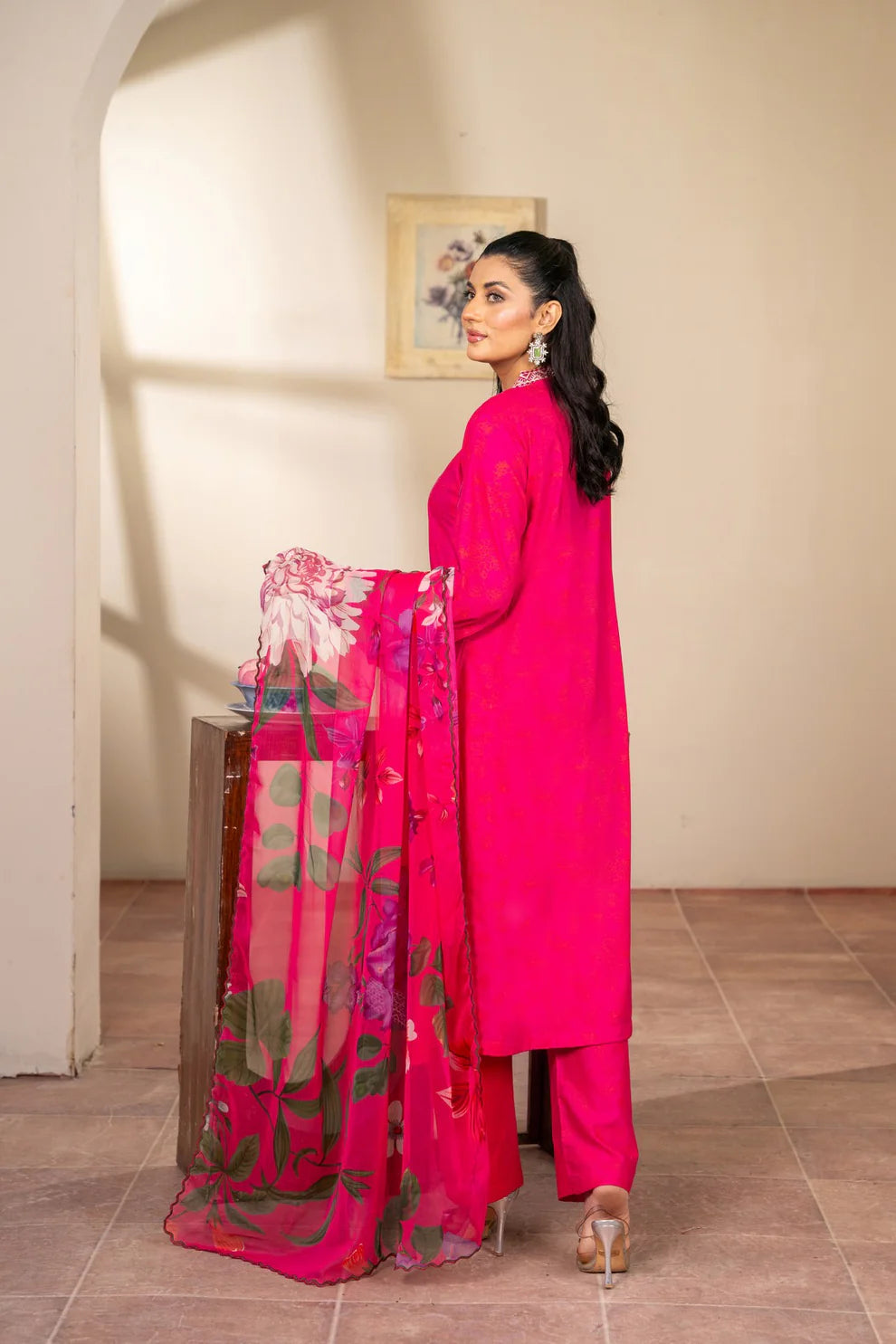 Rose Light Premium 3PC – Elegant Lawn Summer Suit 🌸