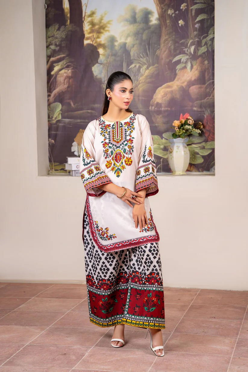 Aprikot Premium 2PC – Silky Lawn Summer Outfit 🌸