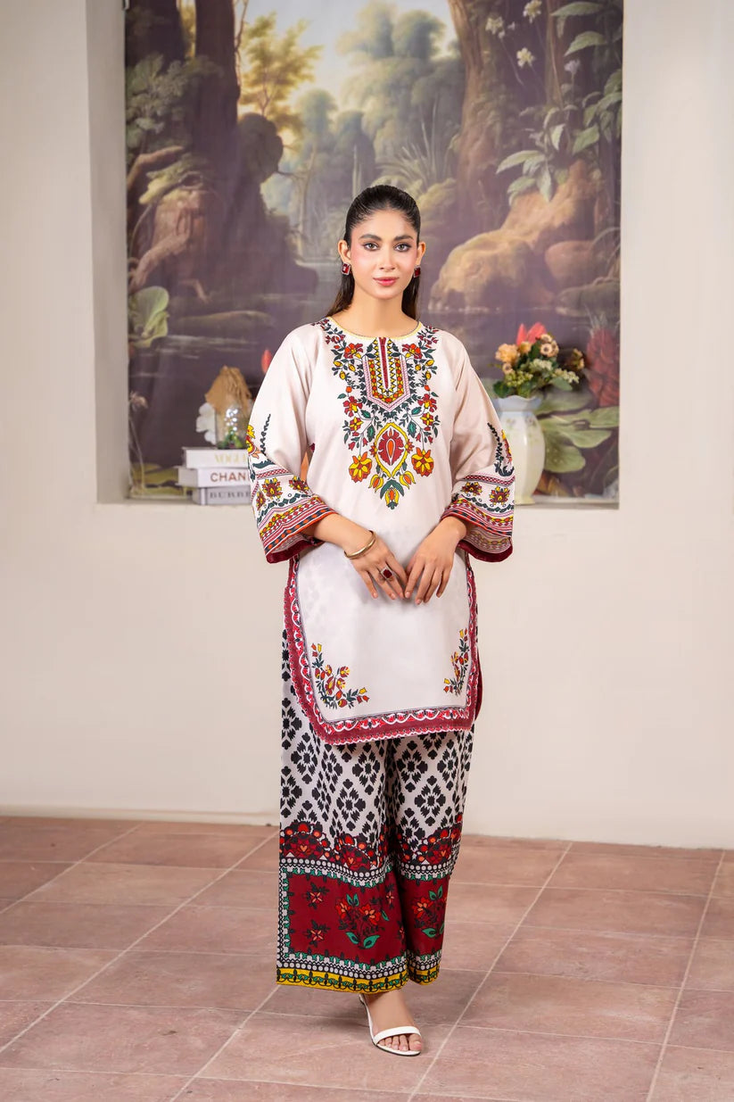 Aprikot Premium 2PC – Silky Lawn Summer Outfit 🌸