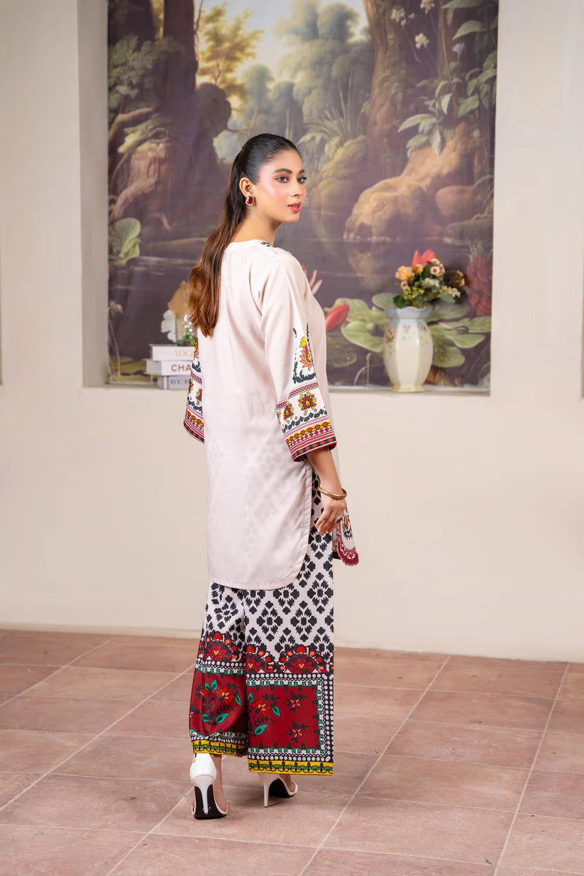 Aprikot Premium 2PC – Silky Lawn Summer Outfit 🌸