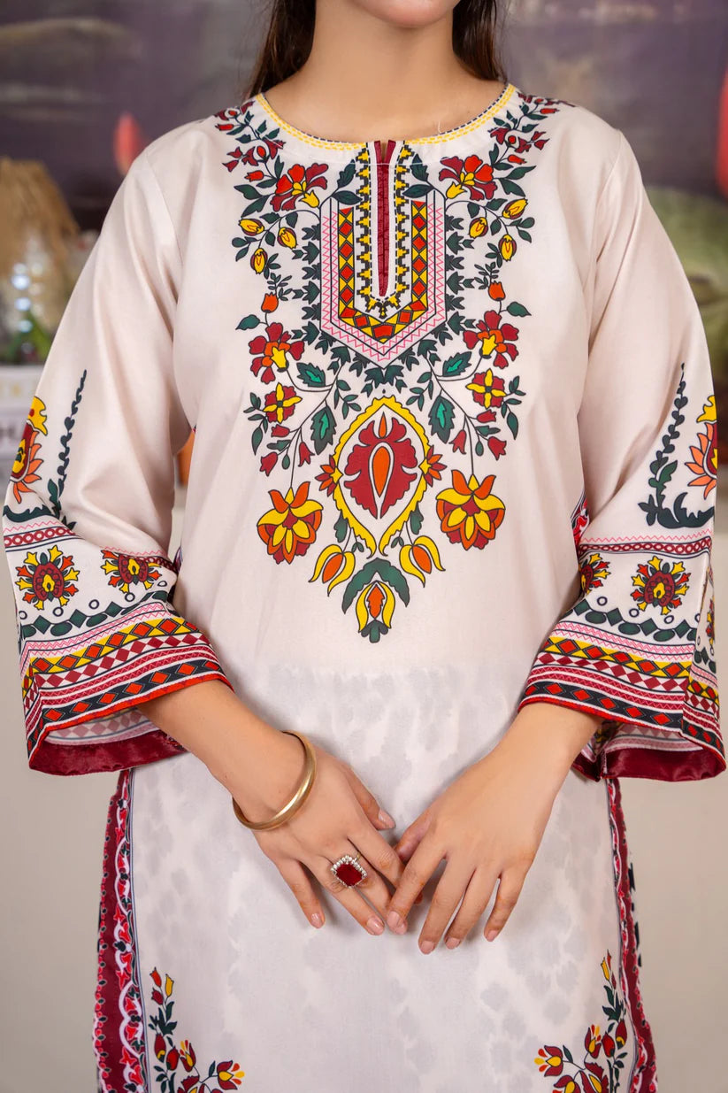 Aprikot Premium 2PC – Silky Lawn Summer Outfit 🌸