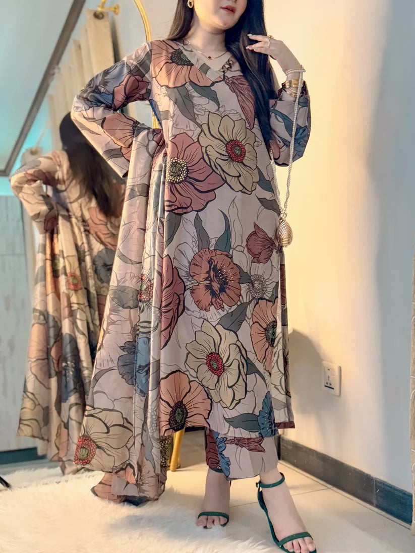 Laleen Skin Premium 3PC – Silky Lawn Elegant Suit ✨
