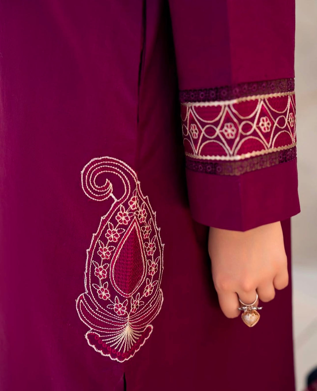 Calico Premium 3PC – Cotton Elegant Summer Suit 🌸