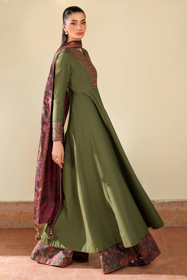 Razia Premium 3PC – Stone Linen Elegant Suit ✨