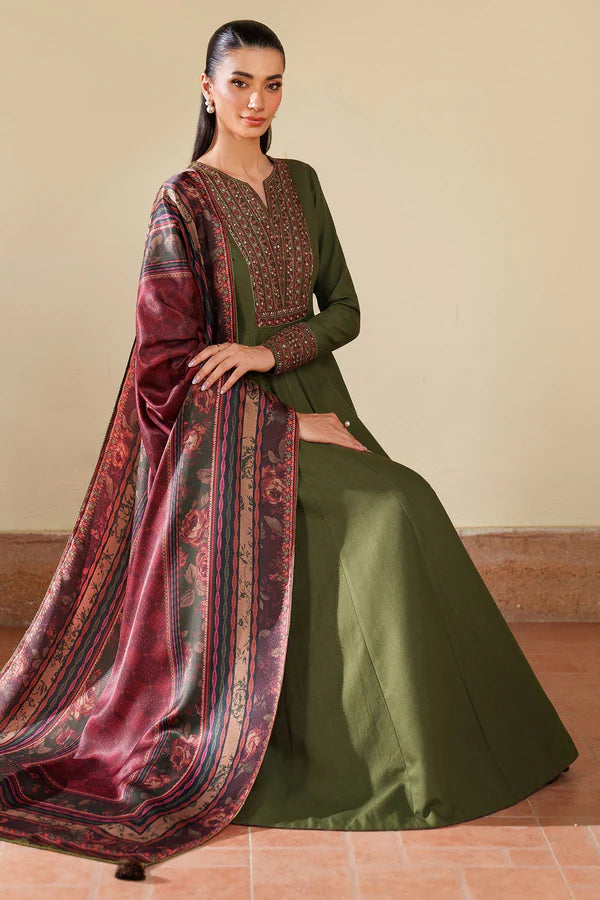 Razia Premium 3PC – Stone Linen Elegant Suit ✨