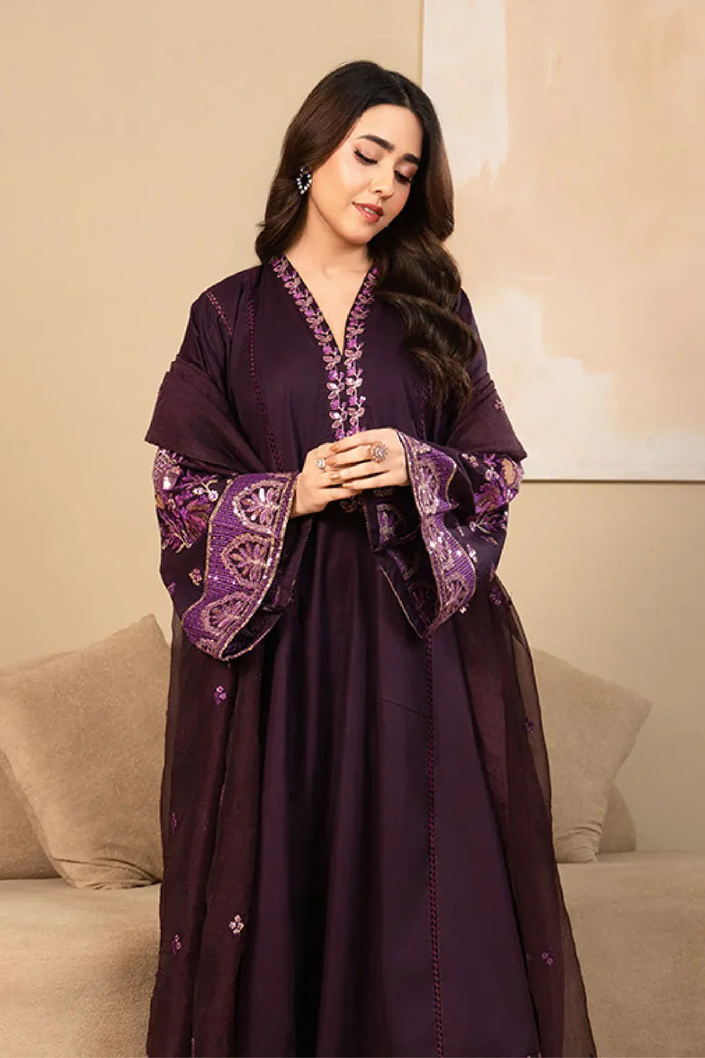 Zeba Premium 3PC – Embroidered Lawn Elegant Suit ✨