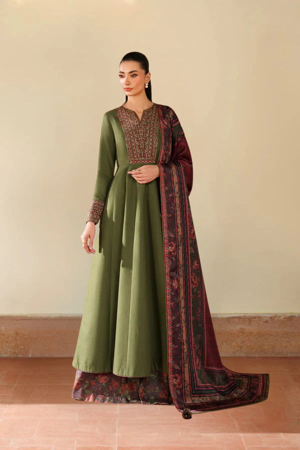Razia Premium 3PC – Stone Linen Elegant Suit ✨