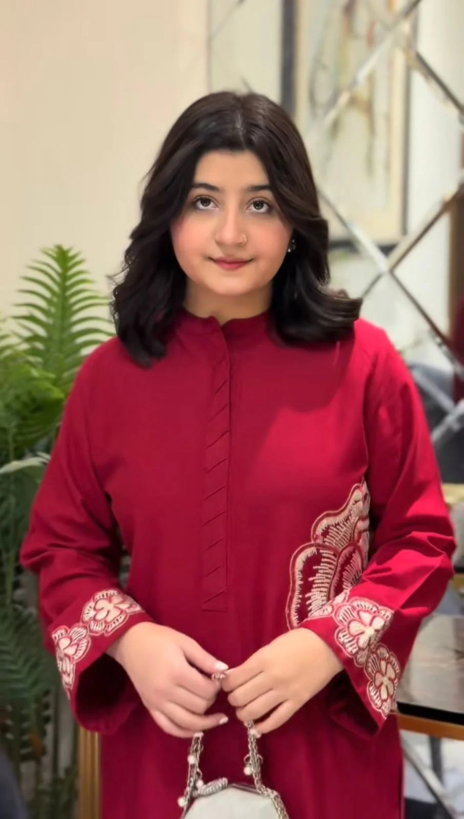 Mehmal Premium 2PC – Stone Linen Elegant Outfit ✨