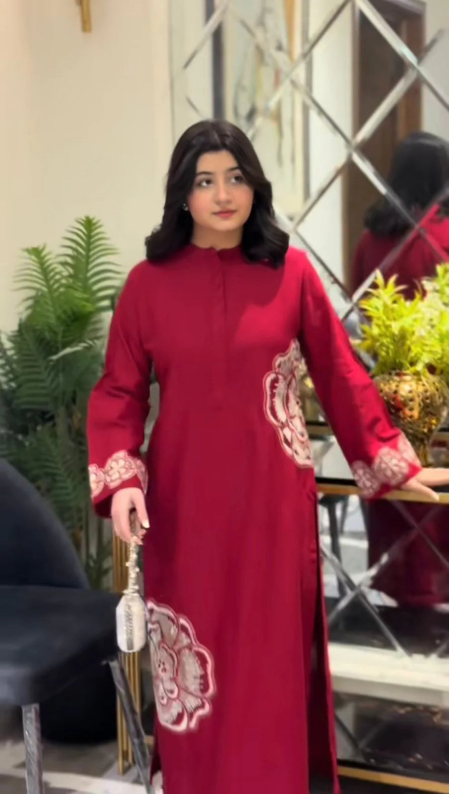 Mehmal Premium 2PC – Stone Linen Elegant Outfit ✨